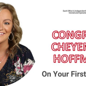 Congrats Cheyenne Hoffman on your first closing photo
