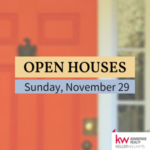 We're hosting Open Houses Sunday, November 29 photo