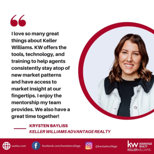 When you choose to join Keller Williams, you are joining forces with the most dynamic Real Estate Company in the World. Here's why our new agent Krysten Bayliss chose to work with Keller Williams Advantage Realty. ✨
Connect with us and experience why we photo