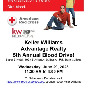 Keller Williams Advantage Realty is hosting our 5th Annual Blood Drive and we would appreciate your help! photo