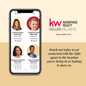 Keller Williams Advantage Realty agents serve all of Centre County and surrounding areas with buying and selling. Our associates are the key to our company’s success photo