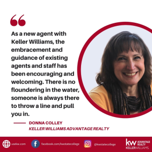 When you choose to join Keller Williams, you are joining forces with the most dynamic Real Estate Company in the World. ✨
Here's why Donna Colley made the move to Keller Williams Advantage Realty.
Connect with us and experience why we are a different k photo