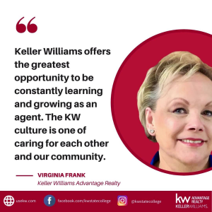 When you choose to join Keller Williams, you are joining forces with the most dynamic Real Estate Company in the World. Here's why Virginia Frank is part of Keller Williams Advantage Realty. photo