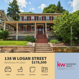 ✨ Looking to settle down in the heart of charming downtown Bellefonte? This home is just a block from restaurants, shopping and entertainment.
138 W LOGAN STREET
Bellefonte, PA 16823 photo