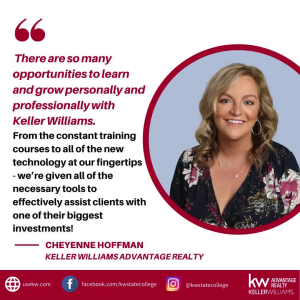 When you choose to join Keller Williams, you are joining forces with the most dynamic Real Estate Company in the World. Here's why Cheyenne Hoffman who is part of Rutter Home Sales Team - Keller Williams Advantage Realty made the move to Keller Williams A photo