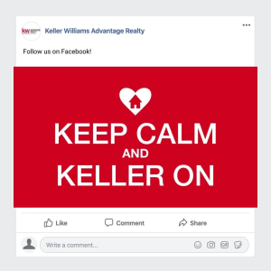 Follow Keller Williams Advantage Realty on Facebook and see why we are a different kind of Real Estate Company that stands behind our agents ❤ photo