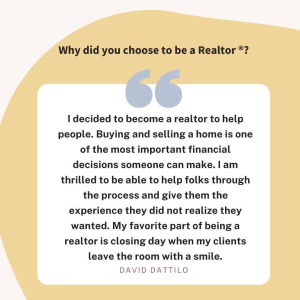 Meet our agent, David Dattilo , who is part of the Rutter Home Sales Team - Keller Williams Advantage Realty and he's one of the hosts of "Tours in 10". Check out their IGTV @rutterhome sales.
If you're in search of a new home, buy or sell? Contact Dav photo