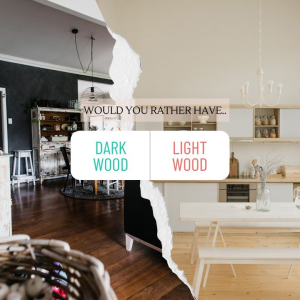 Would you rather have a dark wood or light wood?
Choose your side! Tell us your pick in the comments below! Tag your friends for double fun. photo