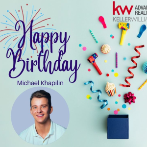 We are celebrating a KW Birthday today! Let's wish Michael Khapilin a Happy Birthday! Have a great day and a wonderful year ahead!! photo