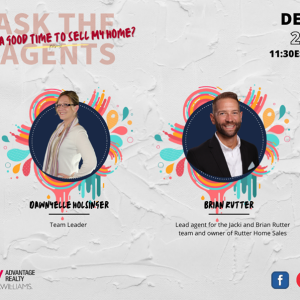 We are going LIVE! Don't miss it! First-Ever Livestream session with Dawnyelle Sweeley-Holsinger and Brian Rutter of Rutter Home Sales Team - Keller Williams Advantage Realty photo