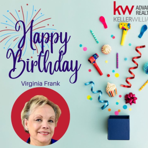 We're starting the weekend strong with a KW Birthday! Let's celebrate with Virginia Frank! Happy Birthday Virginia and have a great day and year ahead!! photo