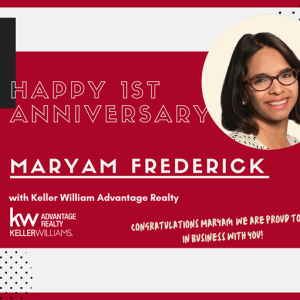 Happy KW Anniversary Maryam Frederick photo
