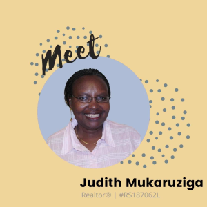 Hey! Meet our real estate agent, Judith Makaruziga. She knows first-hand the feelings behind a real estate transaction and guides her customers expertly through the process to ensure that their experience is both smooth and satisfying. photo