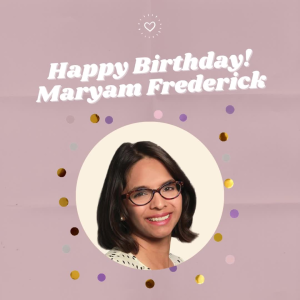 Happy Birthday Maryam Frederick! photo