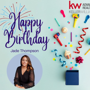 We're starting the weekend strong with a KW Birthday!
Let's celebrate with Jade Thompson! Happy Birthday Jade, we hope you have a great day and a fantastic year ahead!! photo