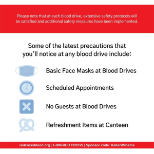Are you joining us on June 3 for the 3rd Annual Blood Drive? Here's what you need to know...⁣
⁣
Donors will be asked to wear face masks at blood drives or donation centers photo