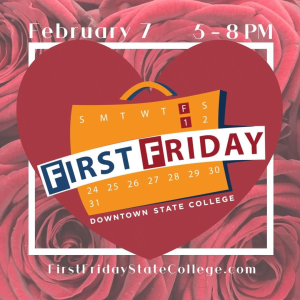 Did you know that First Friday goers experience after-hours access to galleries and shops, free bites and beverages, live music and entertainment, retail and restaurant specials, and more?⁣
⁣
First Friday, February 7, is a great way to experience State Co photo