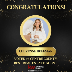 Shout out to our very own Cheyenne Hoffman who was voted #3 in Centre County for Best Real Estate Agent photo