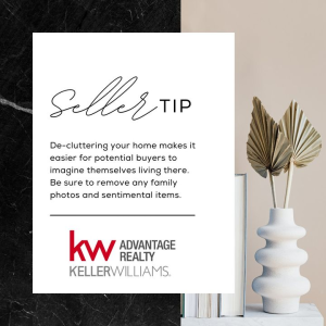 Seller Tip ✨
When you're selling your house, potential buyers want to see everything. That means nowhere is safe from the eyes of a serious homebuyer. So it's crucial to maximize every inch of space in your home by minimizing overall clutter. Declutterin photo