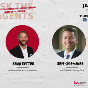 YOU'RE INVITED! Don't miss it! A Livestream session, with our own Brian Rutter, he will be interviewing Jeff Shoemaker, Loan Officer for Citizens Bank. They will be discussing: "3 important items to have ready when meeting with a Lender for the first tim photo
